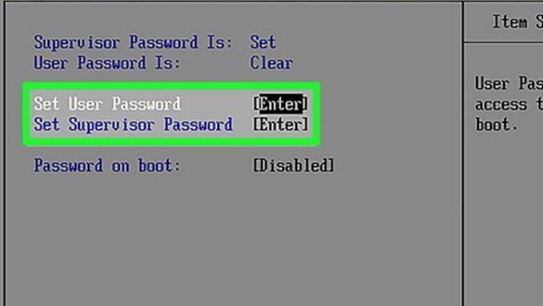 How to Set a BIOS Password