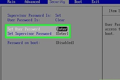 How to Set a BIOS Password