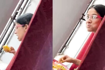 Caught On Camera Eating At A Wedding, Girl Smiles And Draws Curtain