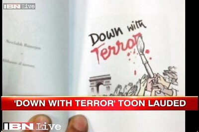 Cartoonist Neelabh Banerjee's 'Down with terror' toon on Charlie Hebdo attack lauded