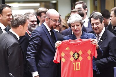Belgian PM Surprises UK's May With World Cup Shirt