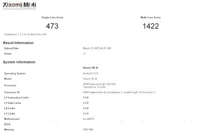 Xiaomi Mi 4i spotted online; could be released on April 23 at 'global Mi phone premiere' in India