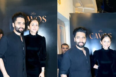 Rakul Preet Singh, Jackky Bhagnani Twin In Black At Shah Rukh Khan's Dunki Wrap-Up Party