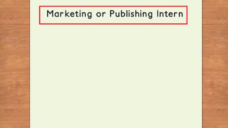 How to Write a Job Description for an Intern
