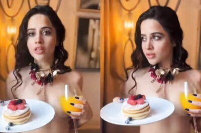 Urfi Javed Goes Topless, Hides Modesty with 'Breakfast' Plate; Netizen Says ‘Sunny Leone Ki Behen’