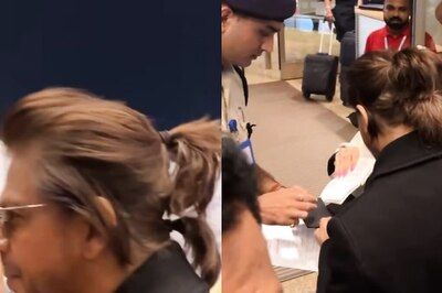 Shah Rukh Khan's Ties Two Ponytails To Tame Long Hair, Turns Heads At Mumbai Airport | Watch
