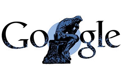 Google doodles Auguste Rodin's 'The Thinker'