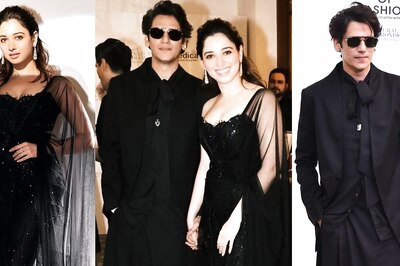 Love Birds Tamannaah Bhatia, Vijay Varma Twin in All-Black Outfits in Viral Picture: Decoding their Style