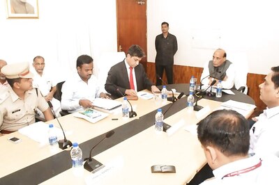 Rajnath Singh reviews coastal security in Lakshadweep