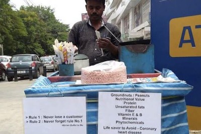 Bengaluru Man Displaying 'Product Features, Benefits' to Sell Peanuts is Marketing At its Best