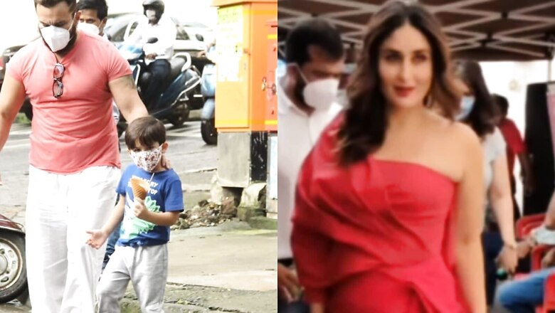Saif Ali Khan Treats Taimur to Ice-cream As Mom Kareena Kapoor Shoots for Project, See Pic