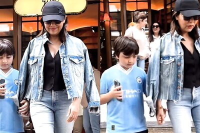 Gauri Khan Rocks Denim on Denim Look as She Steps Out For Lunch With Son Abram; Watch