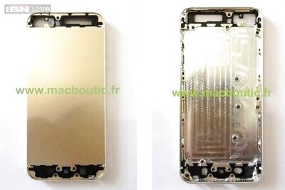 Leaked images of a 'gold coloured' iPhone 5S surface