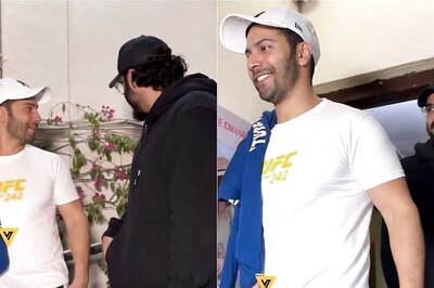 Varun Dhawan And Arjun Kapoor Opt For Comfy Casuals As They Enjoy A Boy’s Night Out; Watch