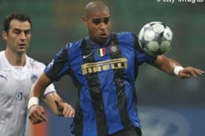 Inter Milan top Group B on Adriano goal
