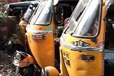 Taxi’s and autos get off roads in Hyderabad