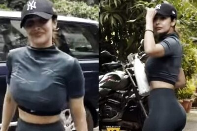 Malaika Arora Looks Uber Cool In Yoga Pants, Crop Top; Netizen Asks ‘How Come You Are Covered Today’