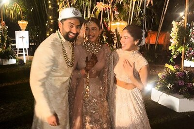Rakul-Jackky Wedding: Bhumi Pednekar Is A Sight To Behold In Embroidered White Lehenga