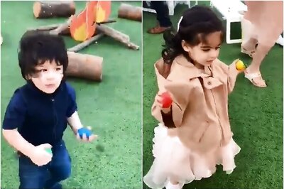 Video of Taimur, Inaaya Dancing at Yash-Roohi's Birthday Bash is Too Adorable to Miss
