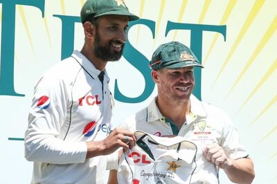 WATCH: Shan Masood Presents Babar Azam's Signed Jersey to David Warner as a Parting Gift