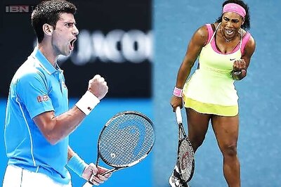 Serena, Djokovic advance to 2nd round at Australian Open