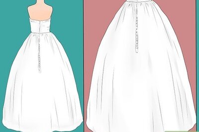 How to Add a Bustle to the Back of a Wedding Dress