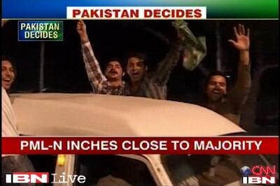 Pakistan polls: PML-N supporters celebrate victory