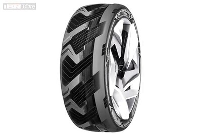 A concept tyre that could generate electricity to power cars