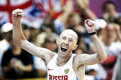 Russia's Kirdyapkin wins gold in 50km Race Walk
