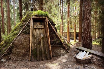 This 'Most Primitive Hostel' In Sweden Has Mud Huts With No Electricity And Water