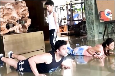 Shilpa Shetty and Raj Kundra Show How They Make Workout Fun for Son Viaan