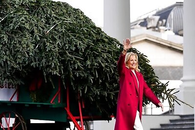 Bidens Open Holidays With Christmas Tree And 'Friendsgiving'