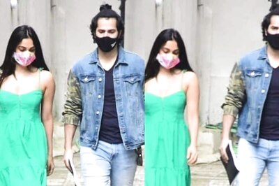 Varun Dhawan and Kiara Advani Spotted at Karan Johar’s Office in Mumbai