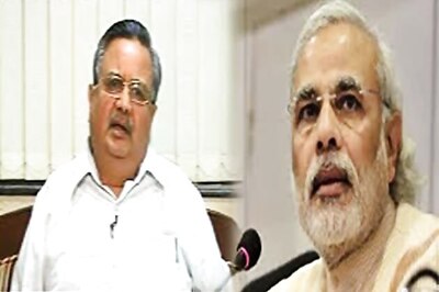 Raman Singh makes courtesy call to PM Narendra Modi