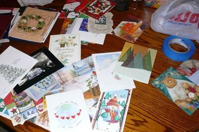 How to Make Placemats from Greeting Cards