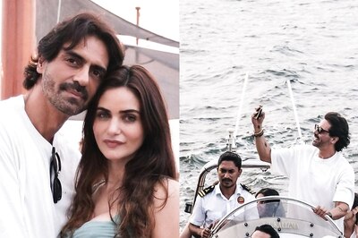 Gabriella Demetriades Throws a Yacht Party as Boyfriend Arjun Rampal Turns 50