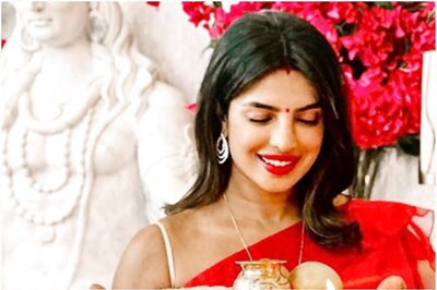 Priyanka Chopra Shares Her Karva Chauth Look as She Cozies Up to Nick Jonas in Romantic Pic