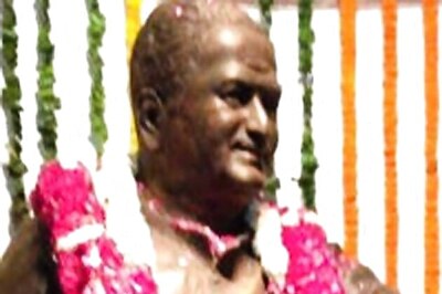 Veteran actor NTR statue unveiled in the Parliament today