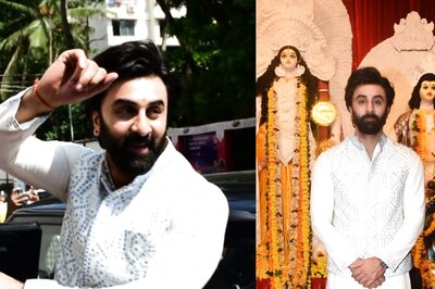 Ranbir Kapoor Mobbed At Durga Puja Pandal; Offers Special Prayers With Ayan Mukerji, Mouni Roy