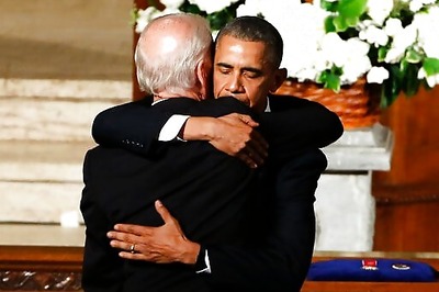 In Obama, Dems see a bridge between Biden and young voters