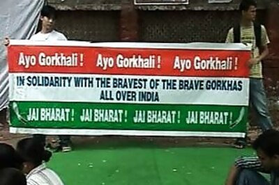 Gorkha activists torch police outpost