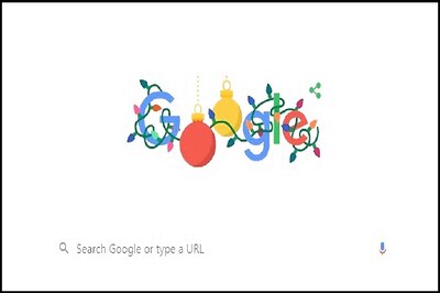 Google Celebrates Christmas Spirits with Shimmery Doodle, Wishes 'Happy Holidays 2019'