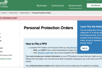 How to Obtain a Personal Protection Order (PPO) in Michigan
