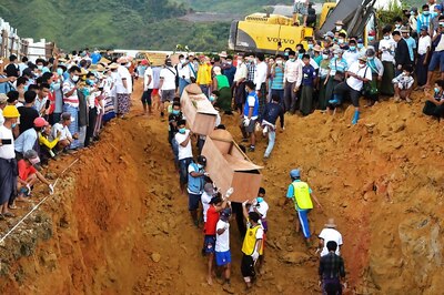 More Bodies Buried in Mass Grave after Myanmar Jade Mine Landslide
