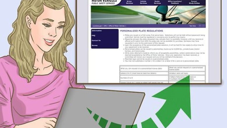 How to Get a Personalized License Plate in Louisiana