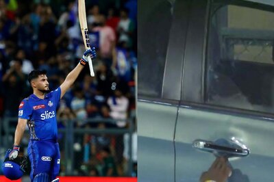 IPL 2023: Nehal Wadhera's Massive Six Leaves a Dent in the Car During MI vs RCB Match | WATCH VIDEO