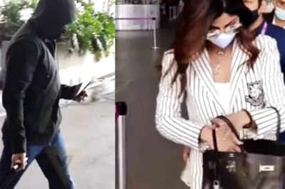Shilpa Shetty's Husband Raj Kundra Hides Face As He Gets Spotted With Actor at Airport; Watch Video