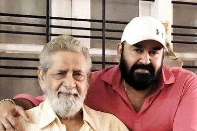 Mohanlal Meets His Acting Guru Madhu On Father’s Day