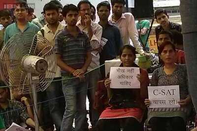 UPSC CSAT row: Protests intensify, 4 aspirants on fast unto death