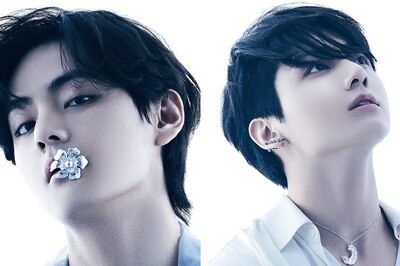 BTS Concept Photos Door 2: Taehyung Poses With Metal Flower In Mouth, Jungkook Appears Like A Dream